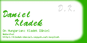 daniel kladek business card